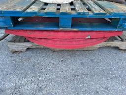 Pallet with Concrete Table Parts