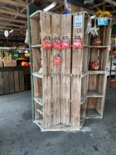 Three Sided Produce Bin Display Case