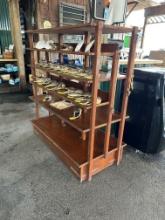 Wooden Shelving Display Rack
