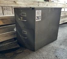 Metal Two Drawer File Cabinet