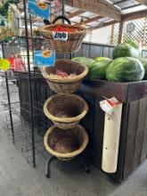 Four Basket Display Rack
