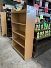 Five Shelf Wooden Display