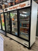 TRUE Three Door Display Refrigerator