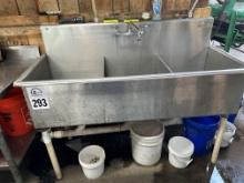 Three Compartment Stainless Steel Sink