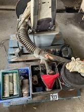 Miscellaneous Pallet with Grease and Oil