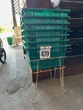 7 Shopping Baskets with Stand