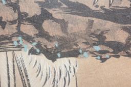 Utamaro Painting : Falcon on Pine Tree