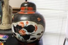 A Vintage Ginger Jar With Lid