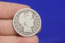 An 1899 Barber Silver Half Dollar