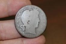 An 1894-s Barber Silver Half