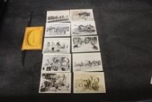 Lot Of 10 Black And White Miniature Photographs