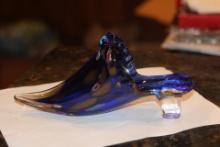 Millifiori Style Art Glass Shoe