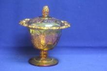 Carnival Glass Compote
