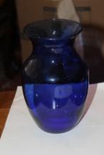 Cobalt Blue Glass Vase