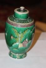 Antique Chinese Famille Verte Jar