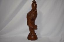 A Vintage Chinese Wooden Figurine