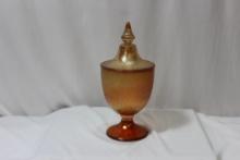 A Carnival Glass Compote