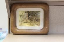 Lionel Barrymore Gold Foil Etching