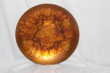 A Signed Enamel Bowl