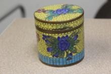 Chinese Cloisonne Round Box
