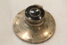 Sterling and Tortoise Shell Inkwell