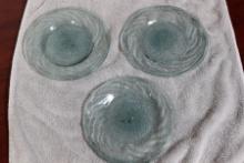 Lot of 3 Blanco? Glass Plates