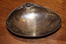 Small Sterling Footed Shell Dish