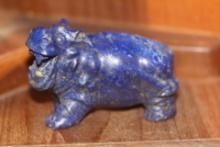Lapis Lazuli Hippo Figurine
