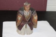 A Vintage Polychrome Wooden Figurine