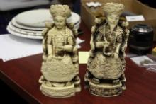 An Emperor and Empress Figurine
