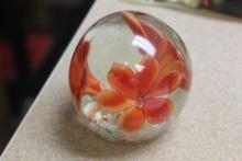 Vintage Art Glass Paperweight