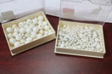 Two Small Boxes of Beads