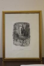 A Framed Engraving or Print