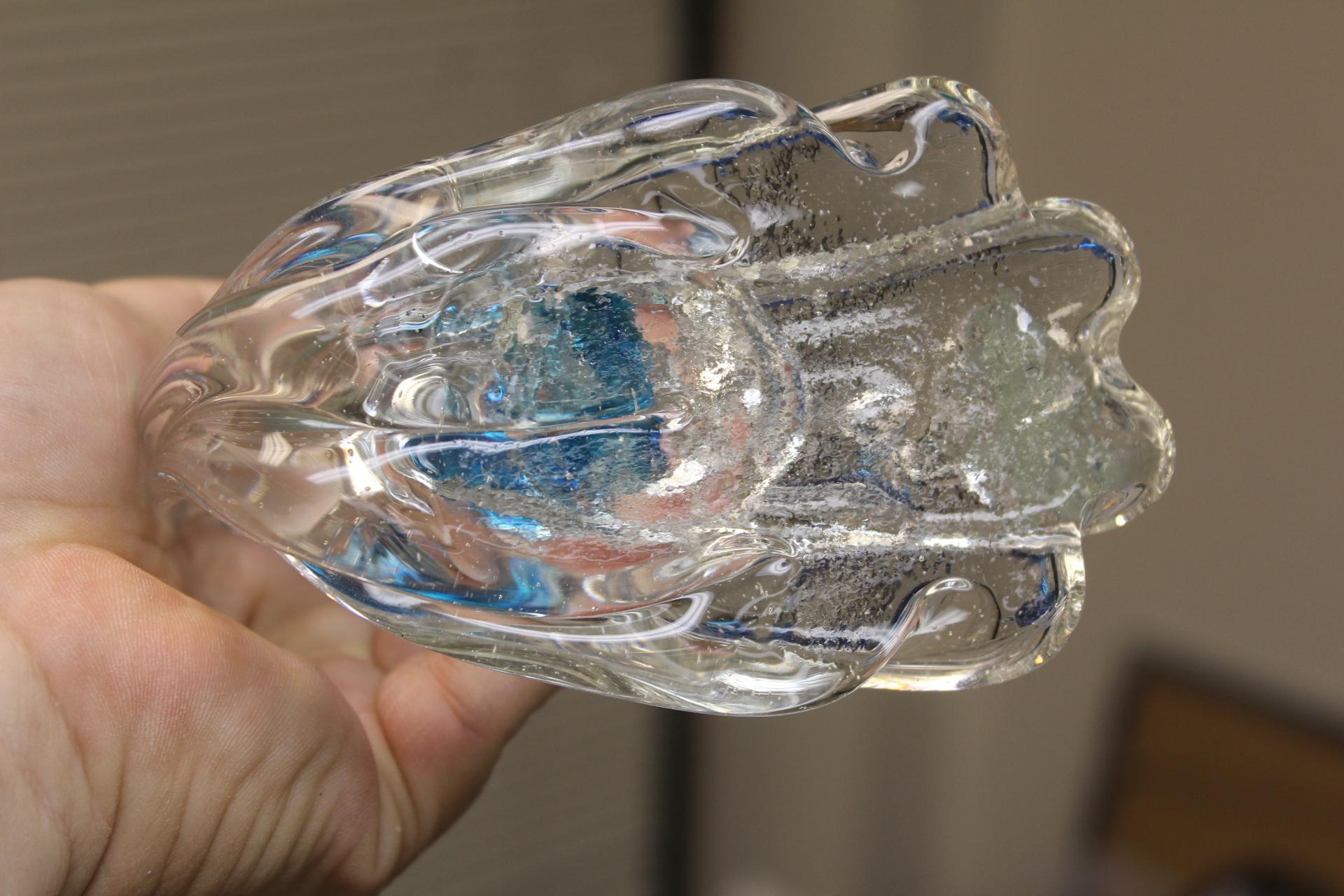 Art Glass Dolphins Group