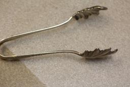 Large Ornate Sterling Tong