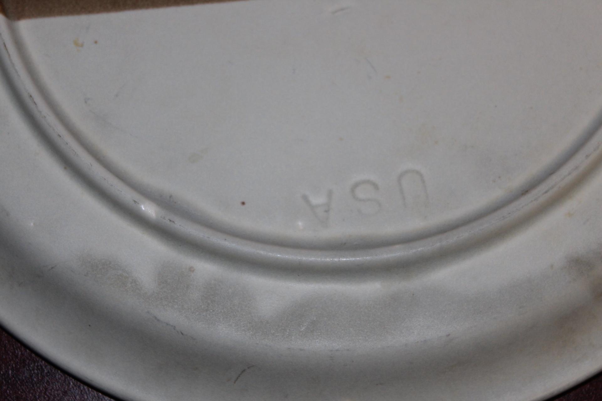 Set of 3 McCoy Dinner Plates