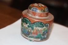 Antique Japanese Kutani Incense Burner