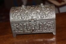 Heavy Pewter Dome Box