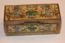Enamel on Copper Trinket Box