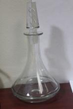 A Clear Glass Decanter