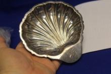 A Rare Silverplated Shell Dish
