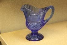 Cobalt Blue Glass Creamer