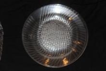 Set of 4 Lalique Crystal Dinner Plates