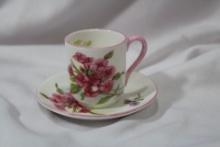 A Rare Miniature Shelley Cup and Saucer