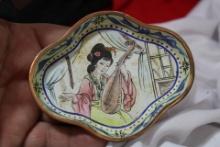 A Chinese Enamel Dish