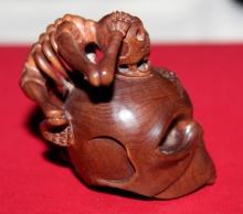 Antique Japanese Boxwood Netsuke