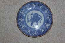 Antique Japanese Imari Blue and White Plate