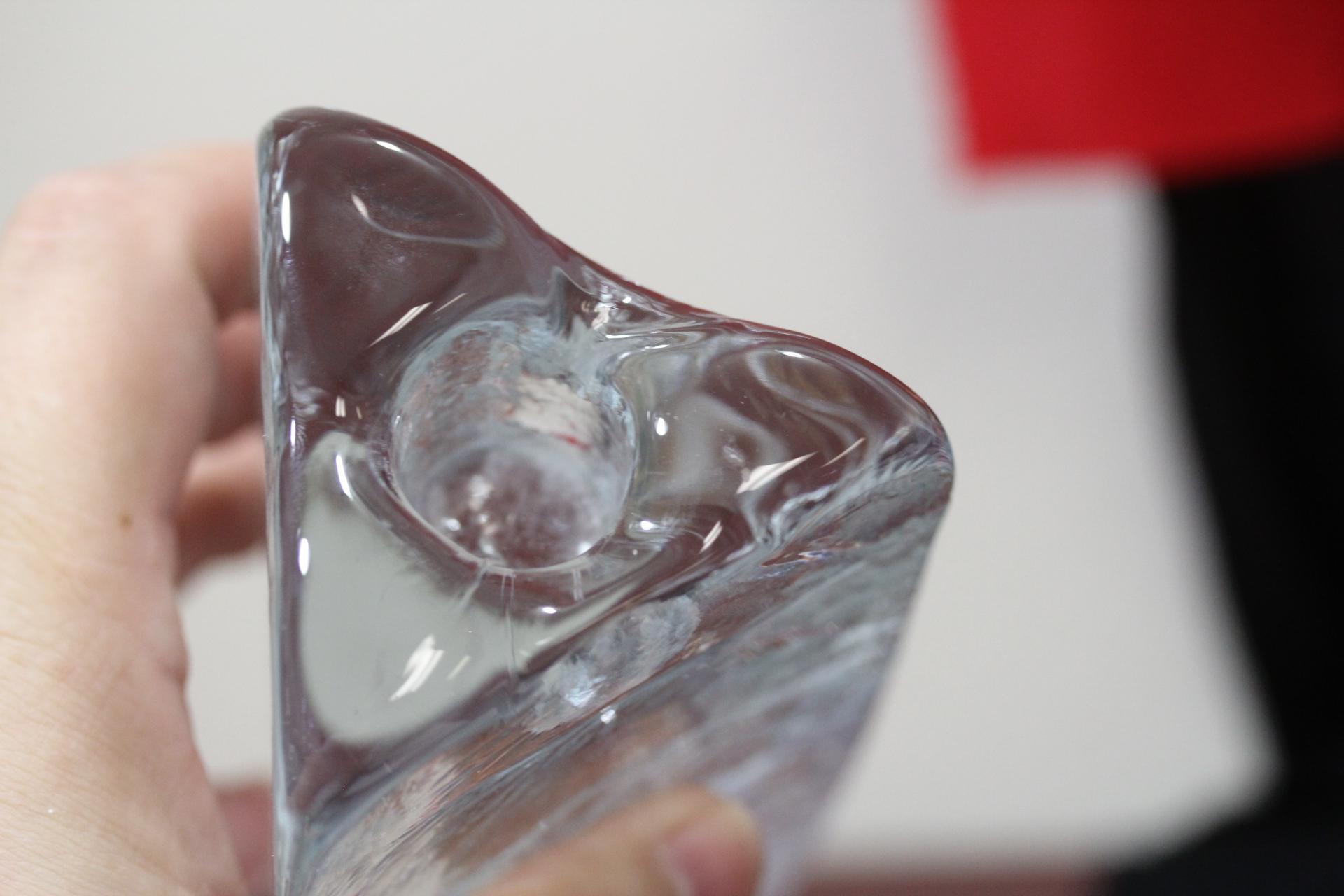 A Modern Style Triangle Glass Candle Holder