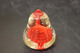 A Control Bubble Art Glass Paperweight