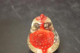 A Control Bubble Art Glass Paperweight